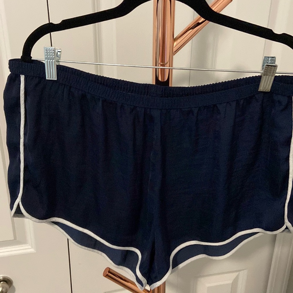 XL navy aerie pajama shorts